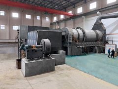 What is the function of rotary drum sludge dryer in sludge disposal